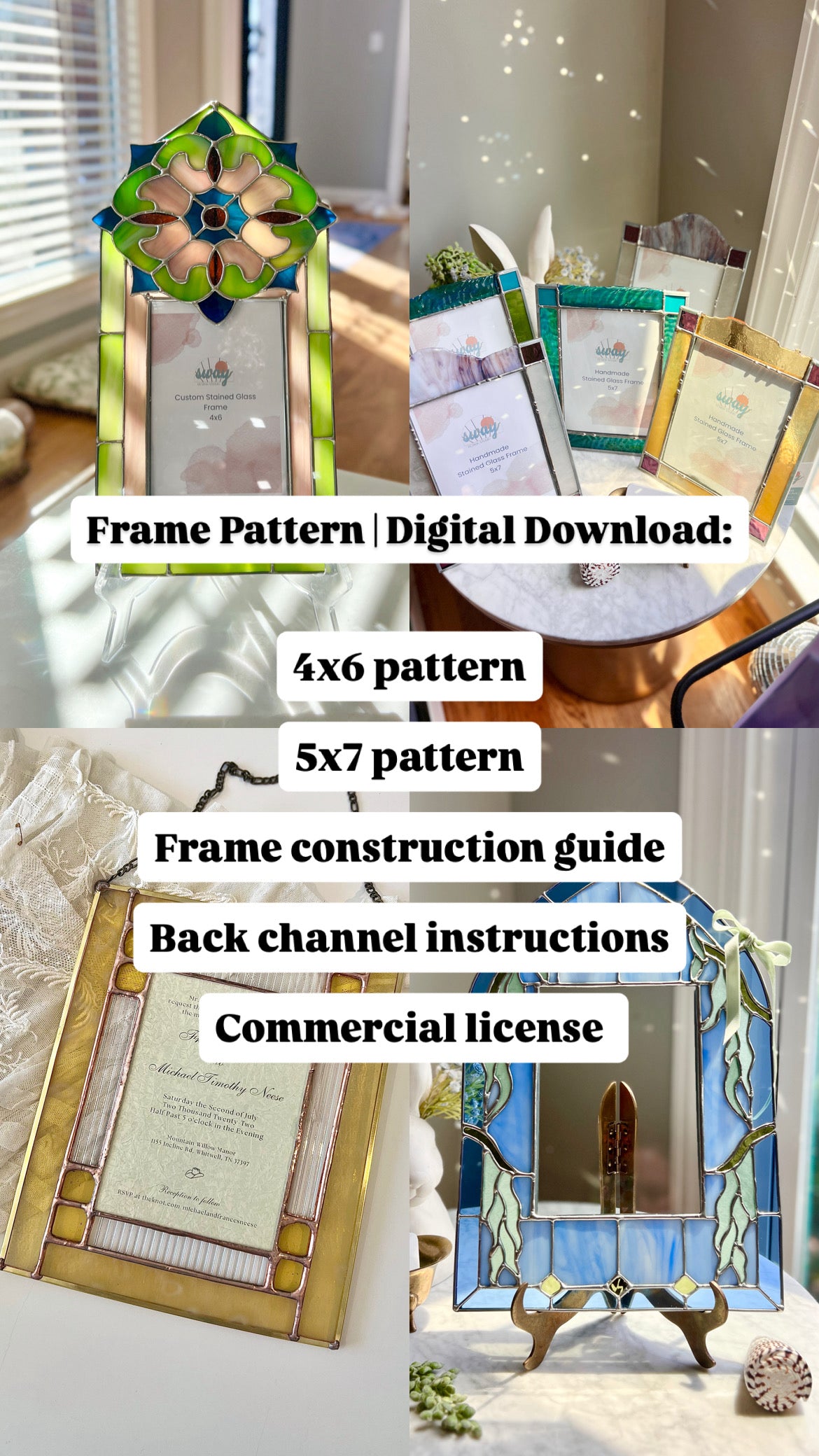 Frame Pattern | 4×6 & 5×7 | Digital Download