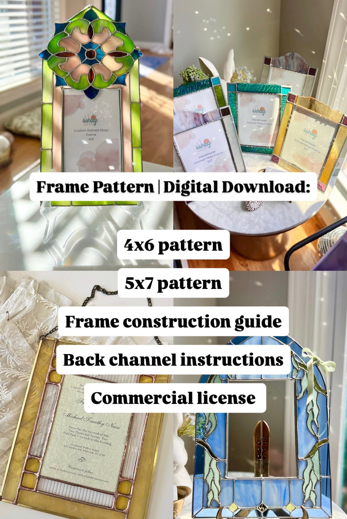 Frame Pattern | 4×6 & 5×7 | Digital Download