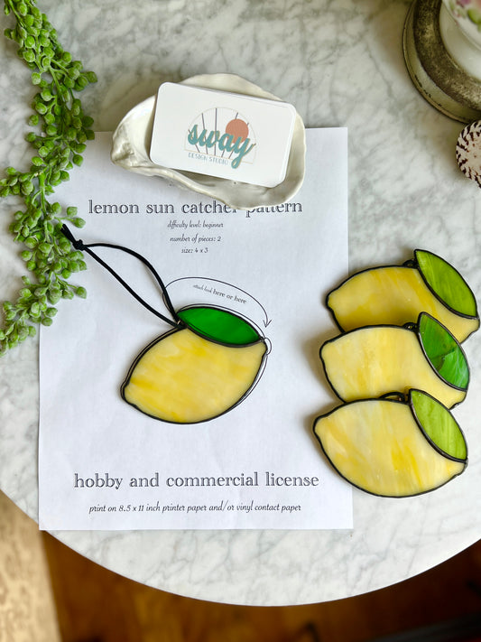 Lemon Sun Catcher Pattern